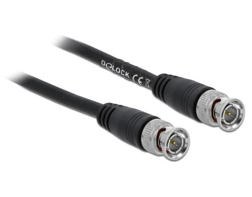 Kabel BNC-BNC: 1 Meter, 75Ohm, schwarz