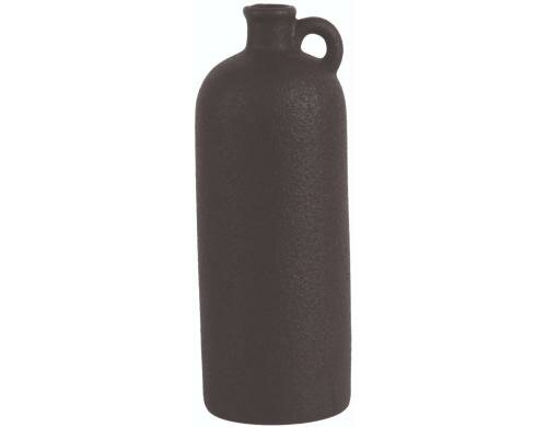 present time Vase Burly, Schwarz, Keramik H: 27 cm, D: 10 cm