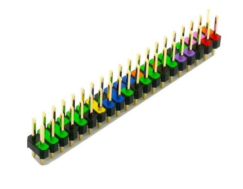 GPIO Header für Pi farbig kodiert 40 polig, 2x20