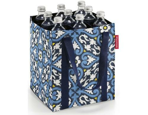 Reisenthel Flaschentasche bottlebag floral 1, für 9 Flaschen (max. 0.75 l)
