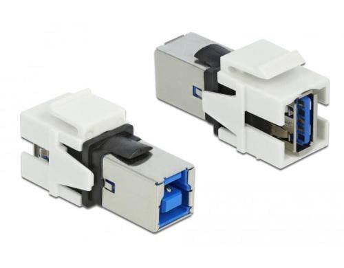 Delock Keystone USB3.0 A-Buchse - B-Buchse für USB3.0 Geräte, weiss