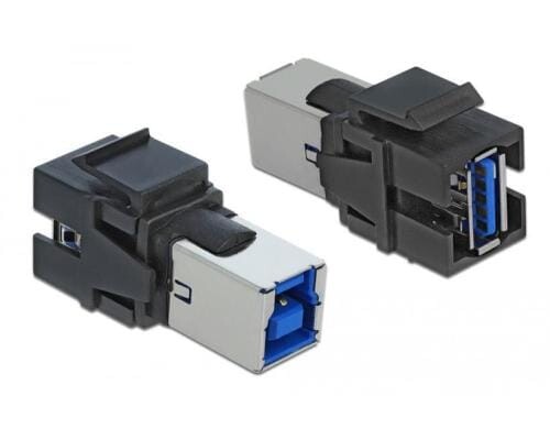Delock Keystone USB3.0 A-Buchse - B-Buchse für USB3.0 Geräte, schwarz