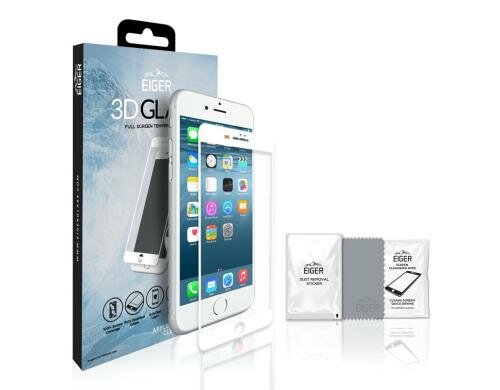 Eiger Displayschutz 3D Case Friendly white iPhone 6/6s/7/8 Plus