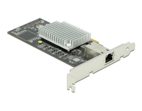 Delock PCIe-x4 Netzwerkkarte,1/2.5/5/10Gbps Slotblech inkl. Low Profile Blende