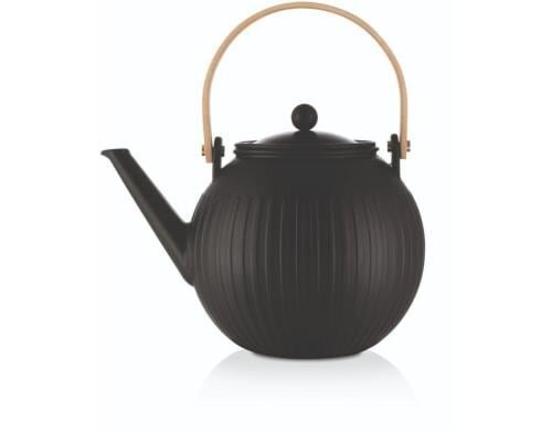 Bodum Douro Teebereiter aus Porzellan schwarz, 1.5 Liter