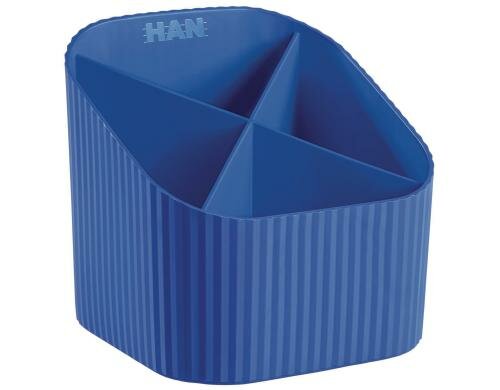 HAN Stifteköcher X-LOOP 4 Fächer, blau