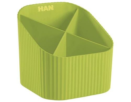 HAN Stifteköcher X-LOOP 4 Fächer, lemon