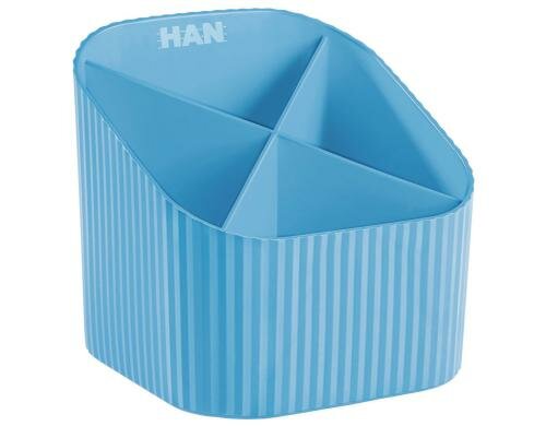 HAN Stifteköcher X-LOOP 4 Fächer, hellblau