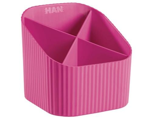 HAN Stifteköcher X-LOOP 4 Fächer, pink