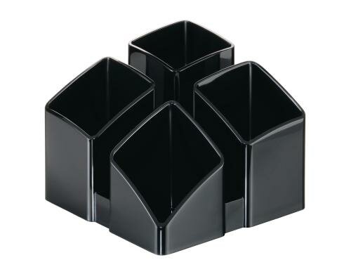 HAN Stifteköcher SCALA 4 Fächer, schwarz