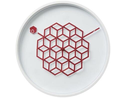 Solicon Tangle Clock Honey Red 27x27x4.4cm