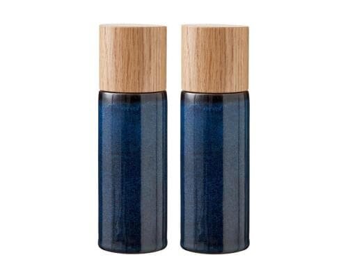 Bitz Salz & Pfeffermühle 16.7cm Blau 2er Set, H: 16.7cm, D: 5cm