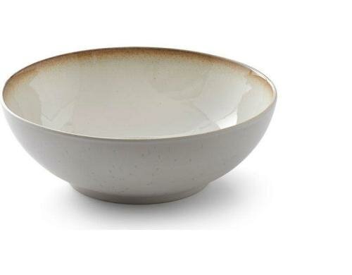 Bitz Salatschüssel 30cm creme/creme 1 Stück, D: 30cm, H: 10cm, Stoneware