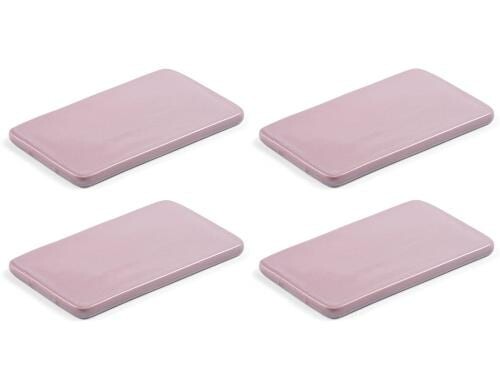Bitz Servierplatte 22x12.8cm Pink 4er Set 4 Stück, Stoneware