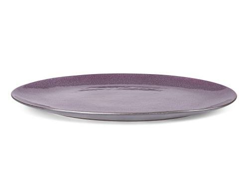 Bitz Servierplatte 45x34cm Schwarz/Lila 1 Stück, Stoneware