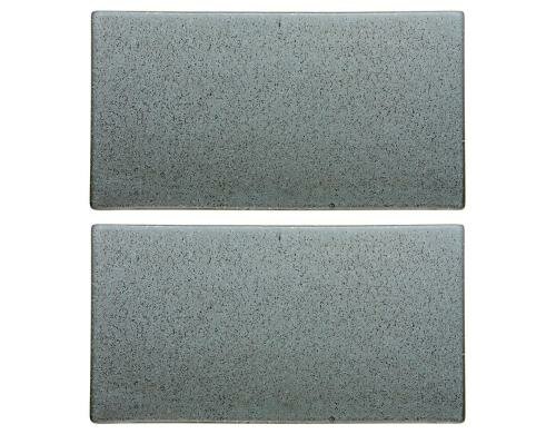 Bitz Tapasplatte 30cm 2er Set Grau 2 Stück, Stoneware, 30x16cm