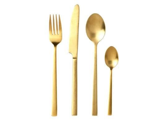 Bitz Besteckset 16-teilig Messing satin finish