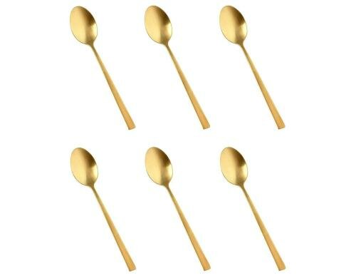 Bitz Löffel 6er Set Gold Gold satin finish, 20cm Länge