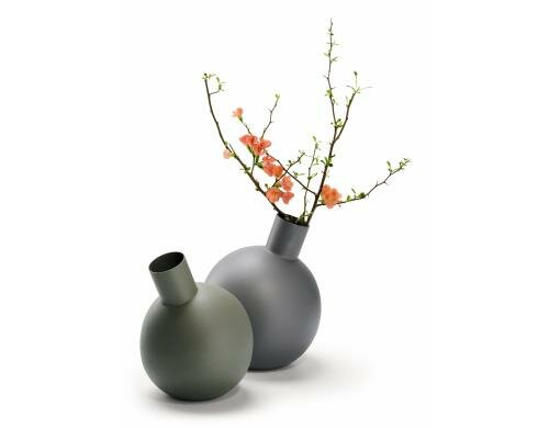 Philippi Vase Balloon L Stahl, pulverbeschichtet, H: 22cm