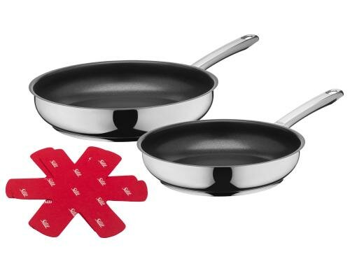 Silit Bratpfannen-Set 2-teilig Calabria ø 24/28cm, Edelstahl, PTFE-Beschichtung