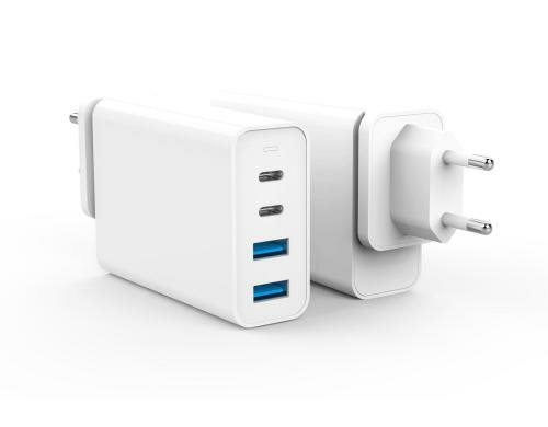HyperJUICE Ladegerät inkl. Reisestecker 2x USB-C und 2x USB3.0