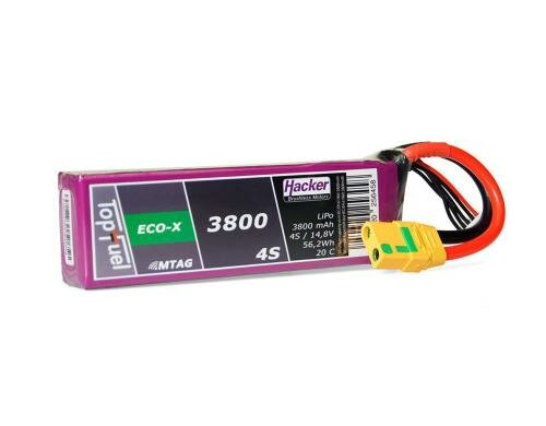 TopFuel LiPo-Akku 14.8V 3800mAh 3S 20C MTAG 140x43x29 mm, 375 g XT90/AS
