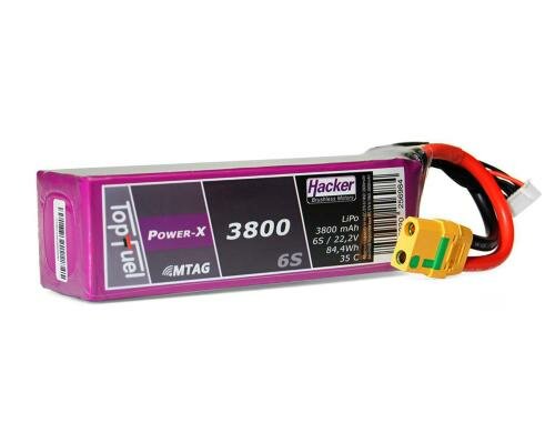 TopFuel LiPo-Akku 22.2V 3800mAh 6S 35C MTAG 140x42x49 mm, 590 g XT90/AS