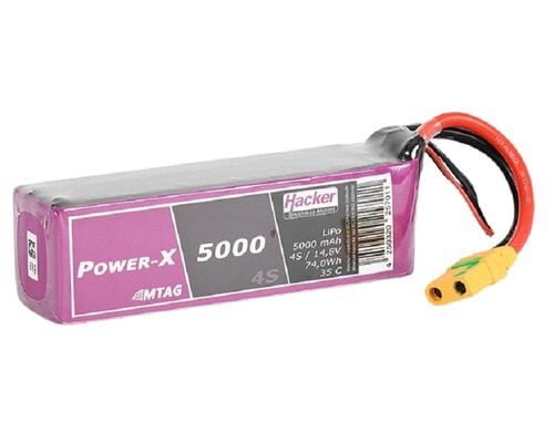 TopFuel LiPo-Akku 14.8V 5000mAh 4S 35C MTAG 142x43x41 mm, 547 g XT90/AS
