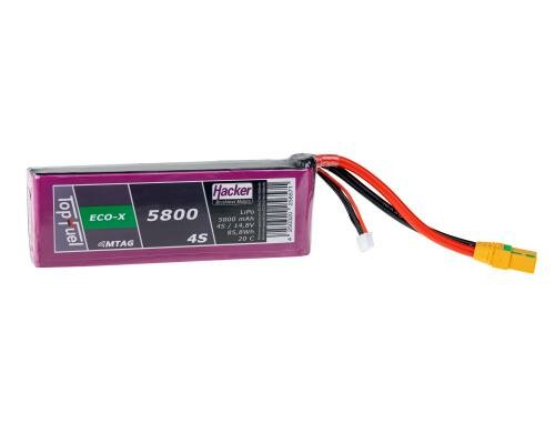 TopFuel LiPo-Akku 14.8V 5800mAh 4S 25C MTAG 148x50x37 mm 560g XT90/AS