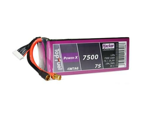 TopFuel LiPo-Akku 25.9V 7500mAh 6S 35C MTAG 175x65x50 mm, 1193 g 8mm Gold