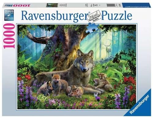 Puzzle Wölfe im Wald 1000 Teile
