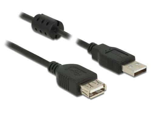 Delock USB2 Verlängerungskabel A-A, 1.5m USB-A Verlängerung, schwarz