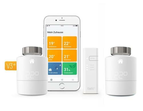 tado° Starter Bundle Smart V3+ inkl. Bridge WLAN Bridge, 2x Heizkörperthermostat