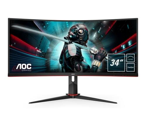 AOC 34 CU34G2/BK, 3440x1440, VA, Curved DP, HDMI, USB