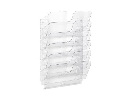 Durable Prospektständer Flexiplus 6 A4 quer 6 Fächer, 340x750x100mm, transparent