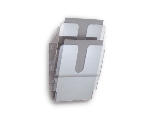 Durable Prospektständer Flexiplus 2 A4 2 Fächer, 247x360x100mm, transparent