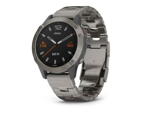 Garmin Fenix 6 Sapphire,Titanium Gray w/Ti Band,EMEA