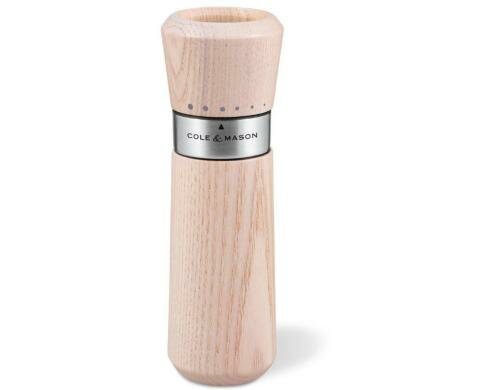 Cole&Mason Lyndhurst Pfeffermühle 185mm, Nordic, weiss, silber