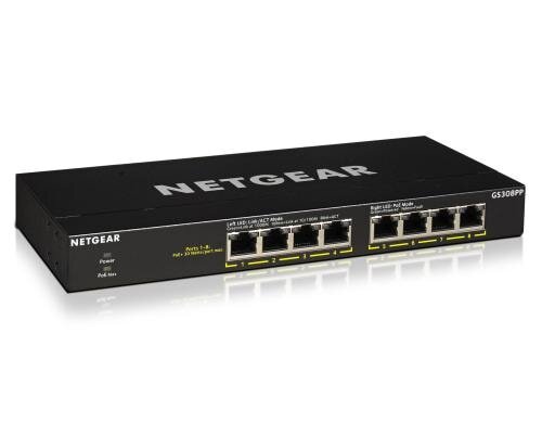 Netgear GS308PP: 8 Port Switch 8-Port Gigabit Switch