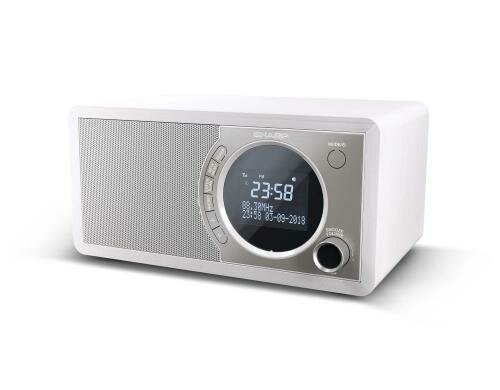 Sharp DR-450, DAB+ Radio, Weiss Bluetooth, Wecker