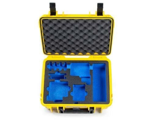 B&W Outdoor-Koffer Typ 1000 waterproof hous Batteries, dual charger cables yellow
