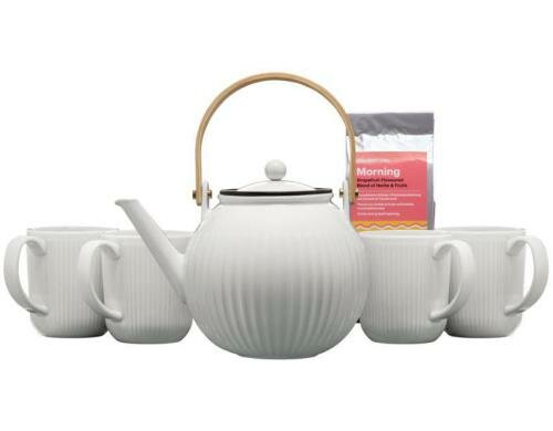 Bodum Douro Tee Set Teebereiter 1.0 L, inkl. 4 Tassen und eine Teepackung