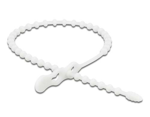 Delock Blitzbinder 460x6.5mm 10 Stk. wiederverwendbar, weiss