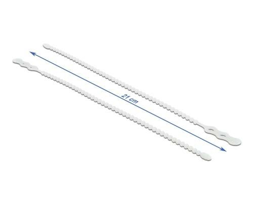 Delock Blitzbinder 210x4.5mm 10 Stk. wiederverwendbar, weiss