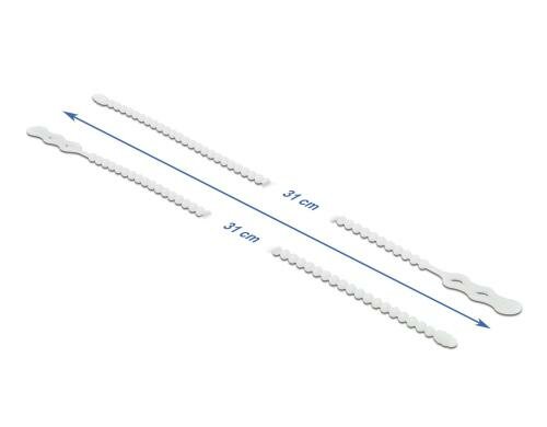 Delock Blitzbinder 210x4.5mm 10 Stk. wiederverwendbar, weiss