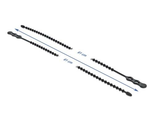 Delock Blitzbinder 610x6.5mm 10 Stk. wiederverwendbar, schwarz