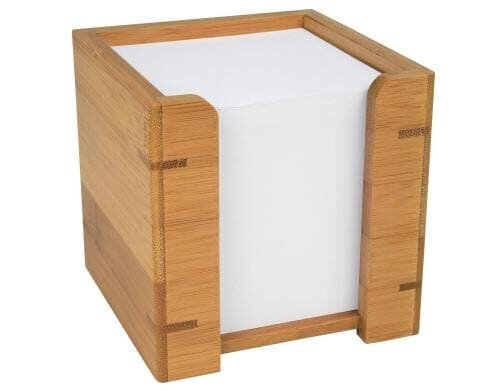WEDO Zettelbox Bambus-Serie 900 Blatt, für Blätter 9 x 9 cm