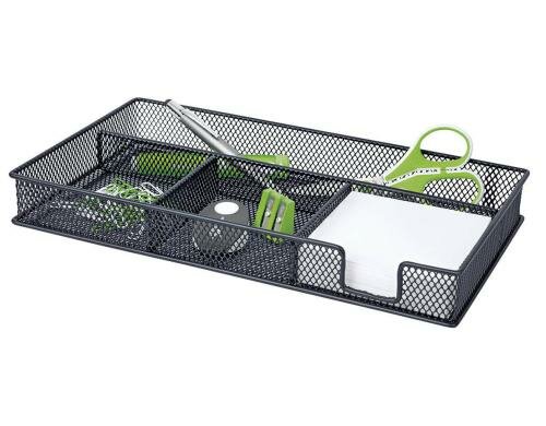 WEDO Stiftehalter Office-Serie Schwarz im Gitter-Look, Grösse 29 x 16 x 4cm