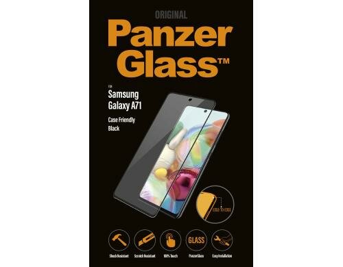 Panzerglass Displayschutz CF black für Samsung Galaxy A71