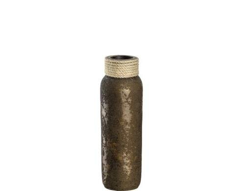 Leonardo Keramikvase Posto mit Kordel 40cm 1 Stück, H: 40 cm, D: 13 cm